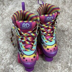 Roller Derby JoJo Siwa Adjustable Quad Star Roller Skates Youth Size 3-6 Multi